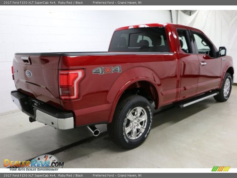 2017 Ford F150 XLT SuperCab 4x4 Ruby Red / Black Photo #8