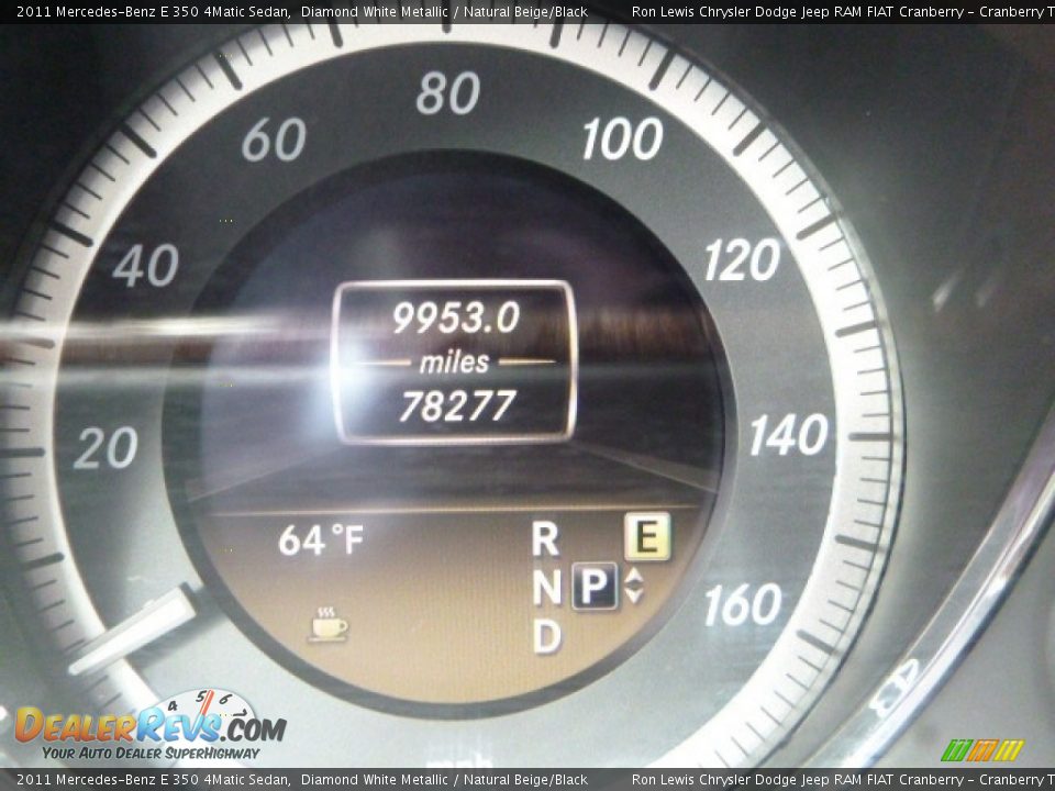 2011 Mercedes-Benz E 350 4Matic Sedan Diamond White Metallic / Natural Beige/Black Photo #18
