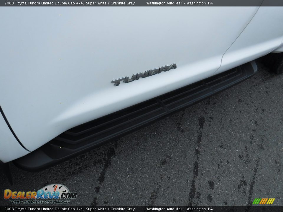 2008 Toyota Tundra Limited Double Cab 4x4 Super White / Graphite Gray Photo #4
