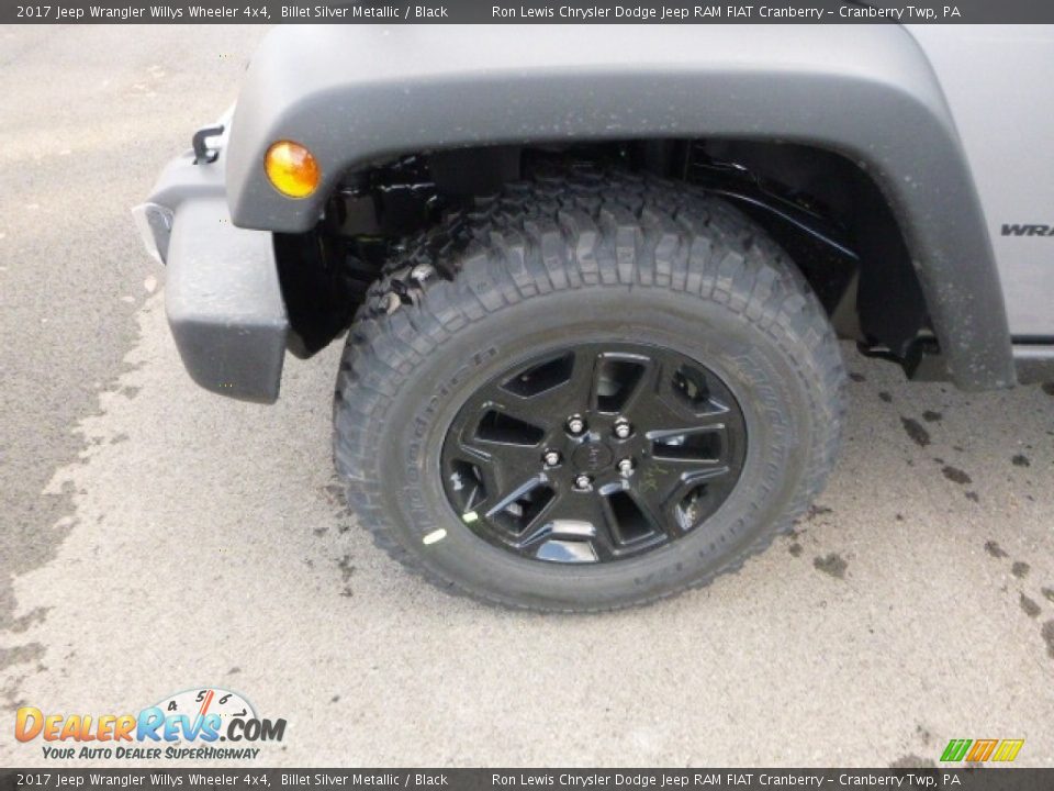 2017 Jeep Wrangler Willys Wheeler 4x4 Billet Silver Metallic / Black Photo #2