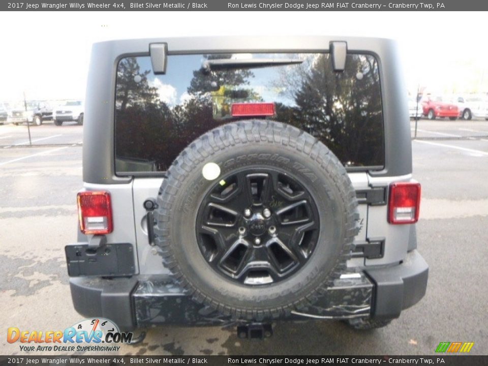 2017 Jeep Wrangler Willys Wheeler 4x4 Billet Silver Metallic / Black Photo #5