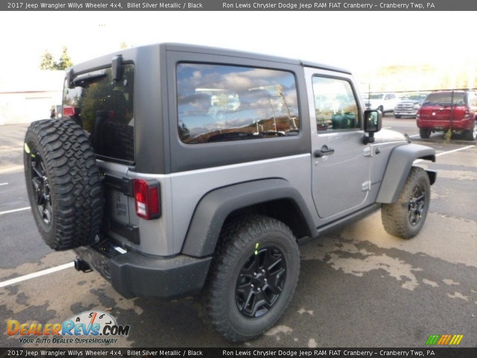 2017 Jeep Wrangler Willys Wheeler 4x4 Billet Silver Metallic / Black Photo #6