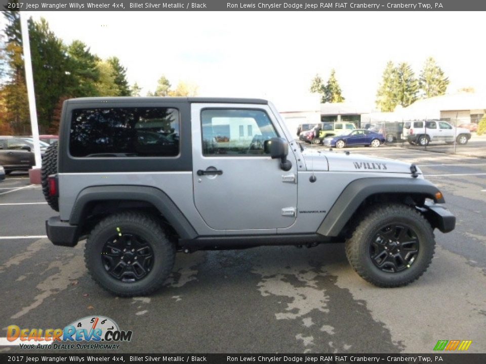 2017 Jeep Wrangler Willys Wheeler 4x4 Billet Silver Metallic / Black Photo #7