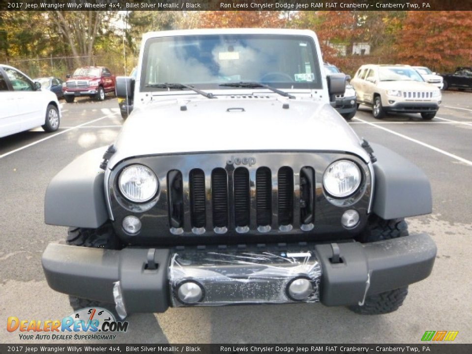 2017 Jeep Wrangler Willys Wheeler 4x4 Billet Silver Metallic / Black Photo #9