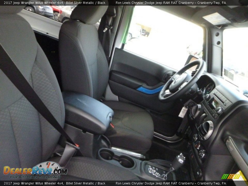 2017 Jeep Wrangler Willys Wheeler 4x4 Billet Silver Metallic / Black Photo #10