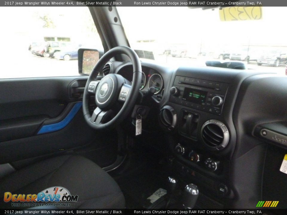 2017 Jeep Wrangler Willys Wheeler 4x4 Billet Silver Metallic / Black Photo #11