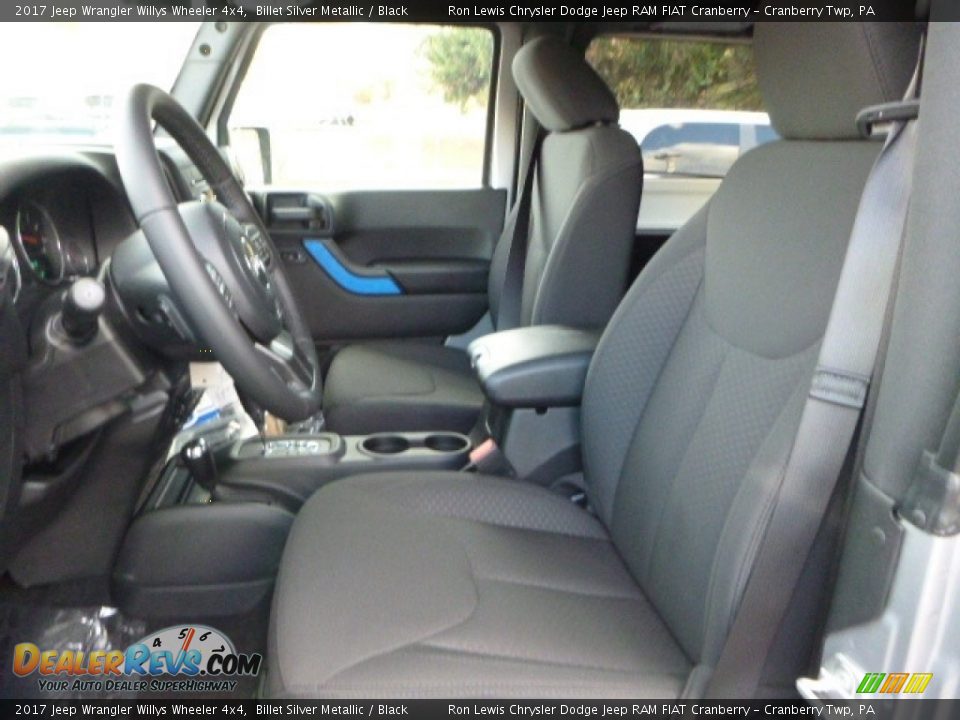 2017 Jeep Wrangler Willys Wheeler 4x4 Billet Silver Metallic / Black Photo #13