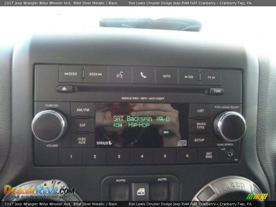 2017 Jeep Wrangler Willys Wheeler 4x4 Billet Silver Metallic / Black Photo #16