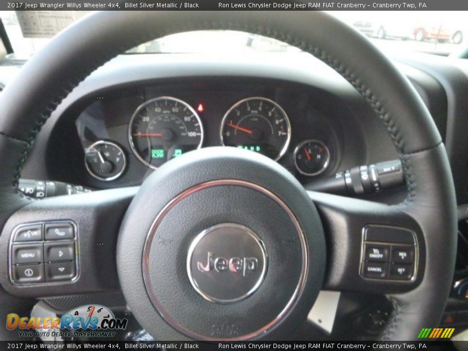 2017 Jeep Wrangler Willys Wheeler 4x4 Billet Silver Metallic / Black Photo #17