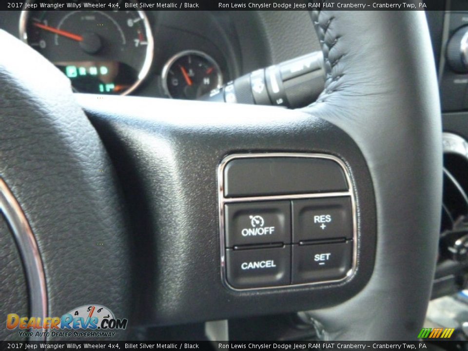 2017 Jeep Wrangler Willys Wheeler 4x4 Billet Silver Metallic / Black Photo #18