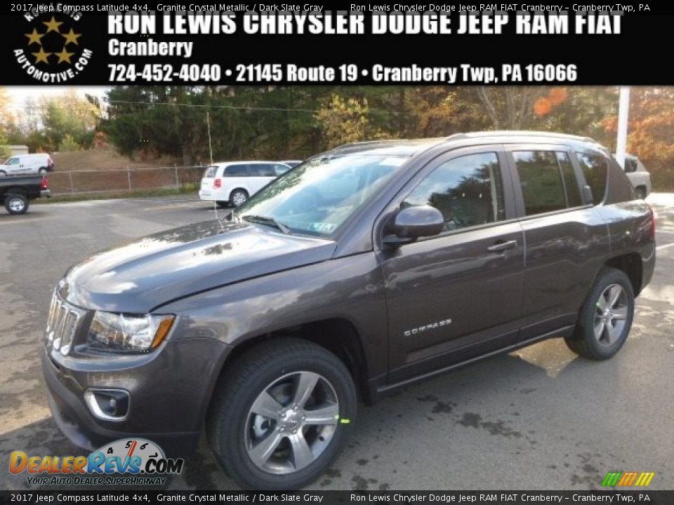 2017 Jeep Compass Latitude 4x4 Granite Crystal Metallic / Dark Slate Gray Photo #1
