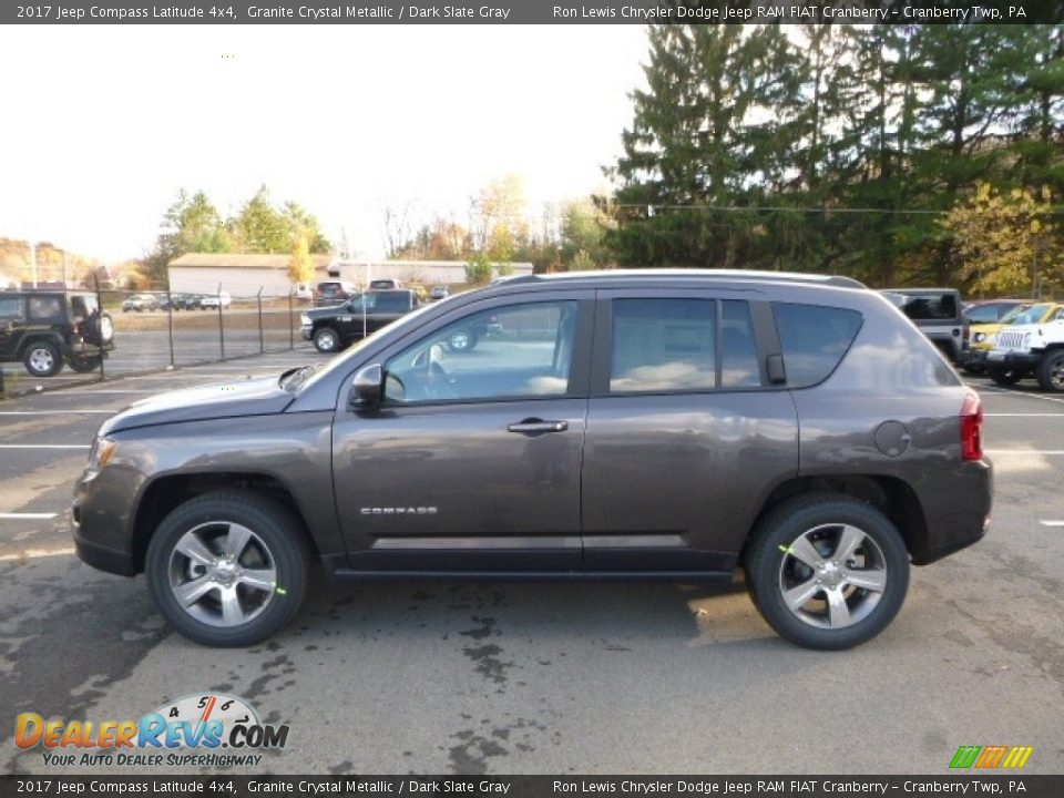 2017 Jeep Compass Latitude 4x4 Granite Crystal Metallic / Dark Slate Gray Photo #3