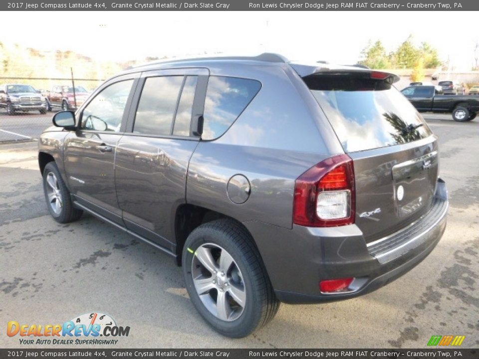 2017 Jeep Compass Latitude 4x4 Granite Crystal Metallic / Dark Slate Gray Photo #5