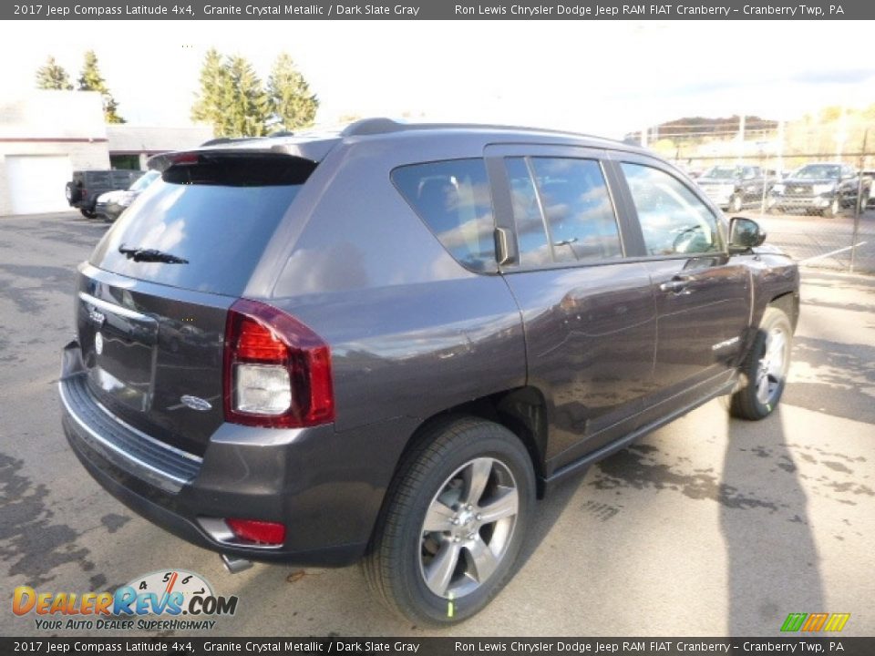 2017 Jeep Compass Latitude 4x4 Granite Crystal Metallic / Dark Slate Gray Photo #7