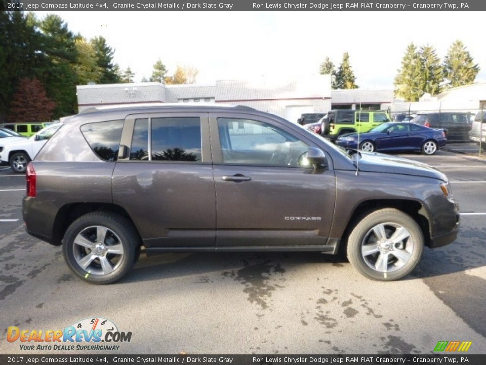 2017 Jeep Compass Latitude 4x4 Granite Crystal Metallic / Dark Slate Gray Photo #8