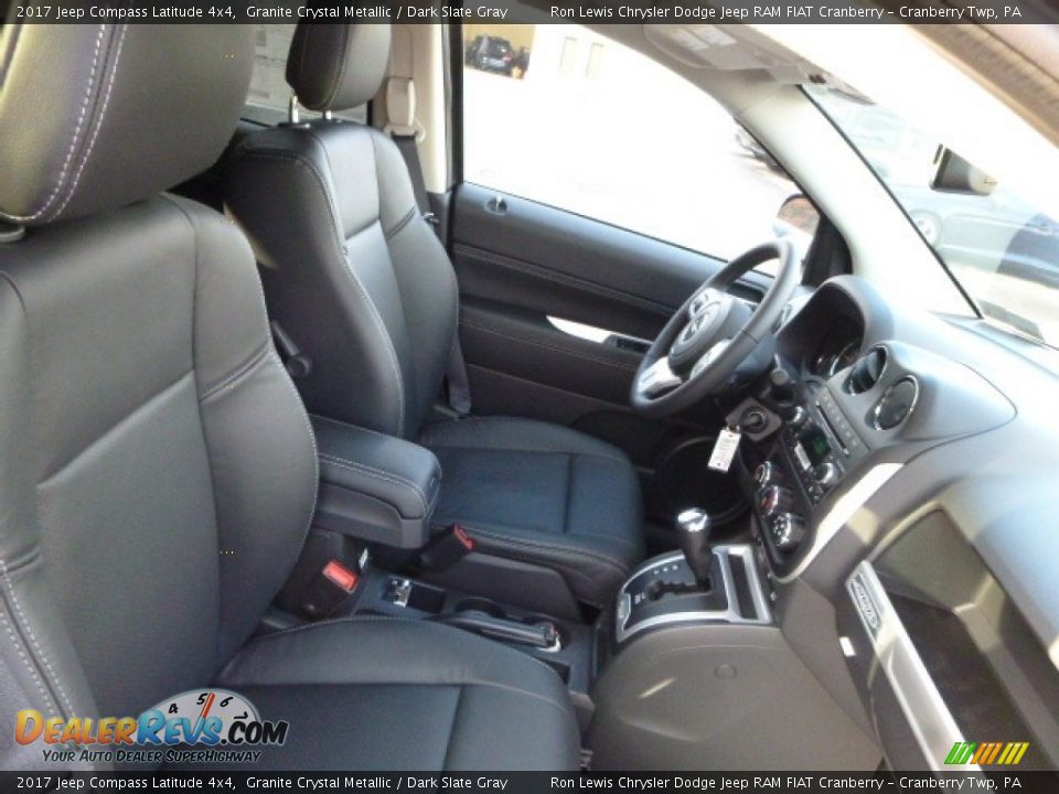 2017 Jeep Compass Latitude 4x4 Granite Crystal Metallic / Dark Slate Gray Photo #9