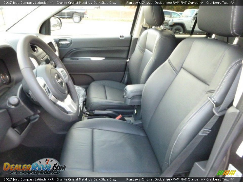 2017 Jeep Compass Latitude 4x4 Granite Crystal Metallic / Dark Slate Gray Photo #14