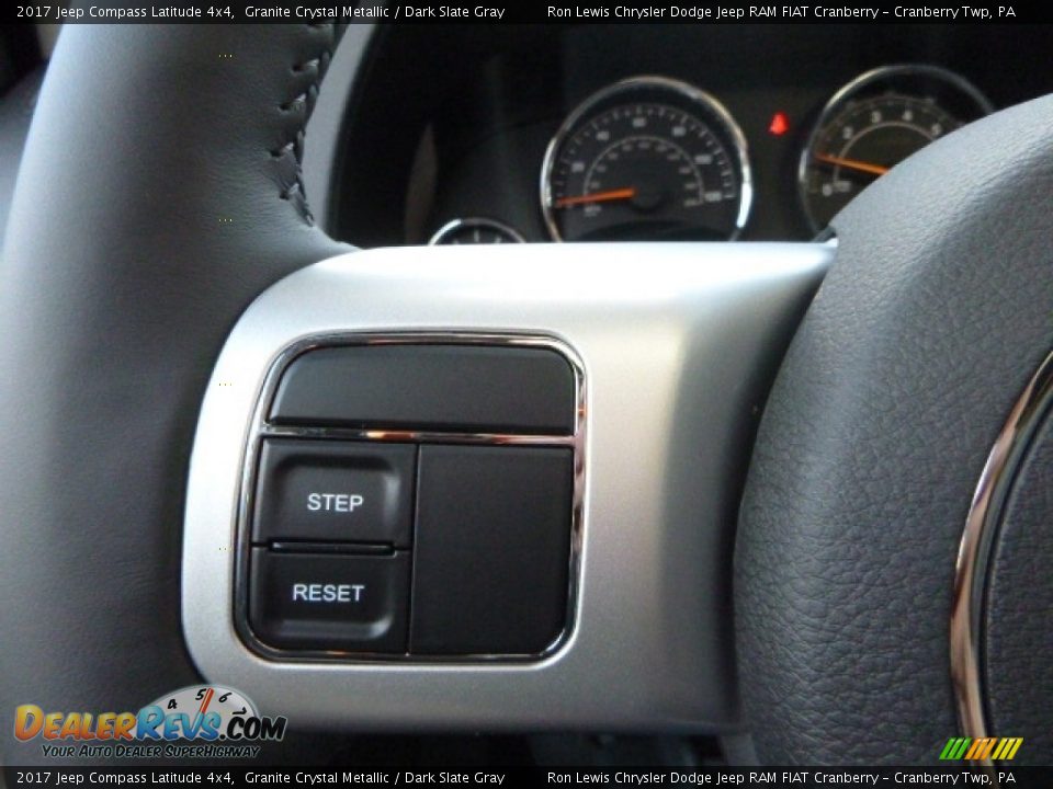 2017 Jeep Compass Latitude 4x4 Granite Crystal Metallic / Dark Slate Gray Photo #20