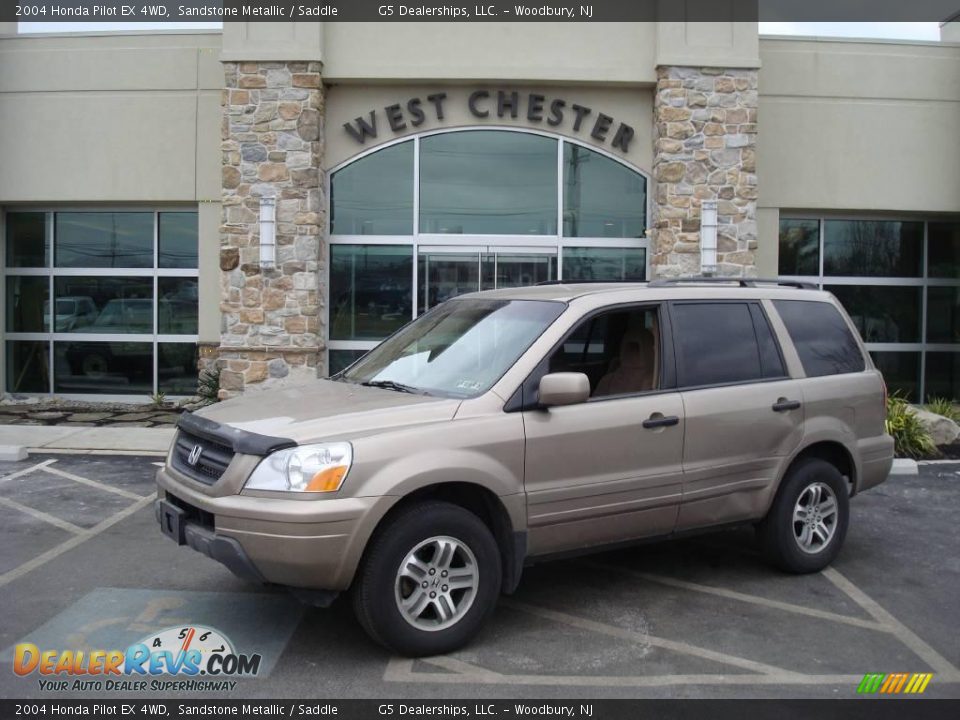 2004 Honda Pilot EX 4WD Sandstone Metallic / Saddle Photo #1