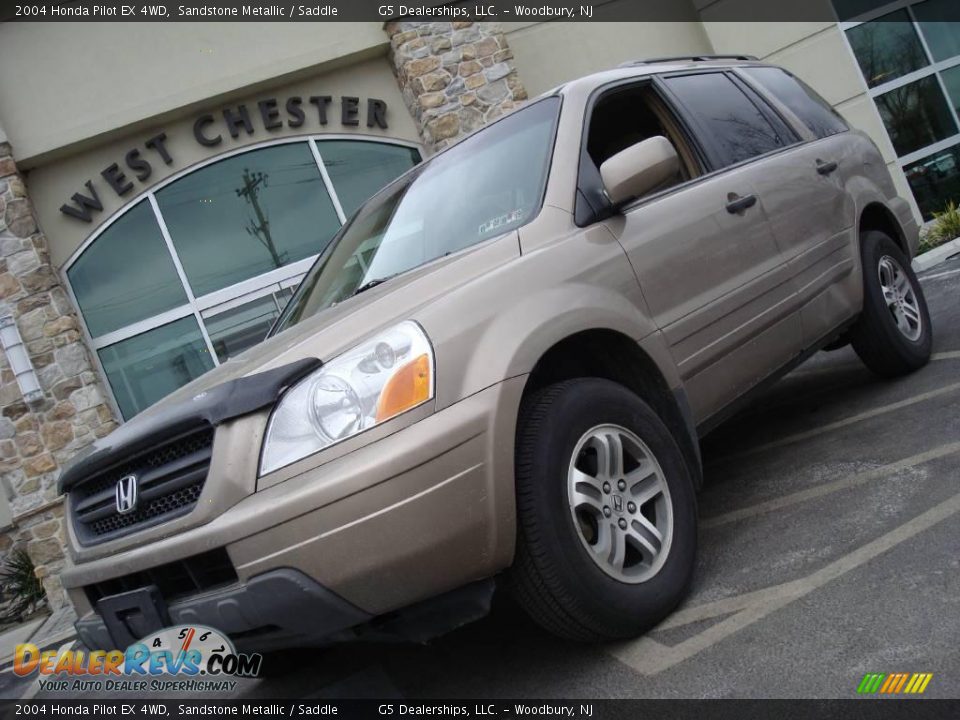 2004 Honda Pilot EX 4WD Sandstone Metallic / Saddle Photo #3