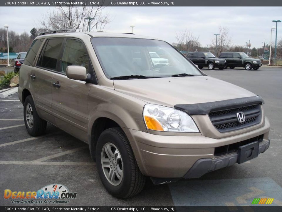 2004 Honda Pilot EX 4WD Sandstone Metallic / Saddle Photo #5