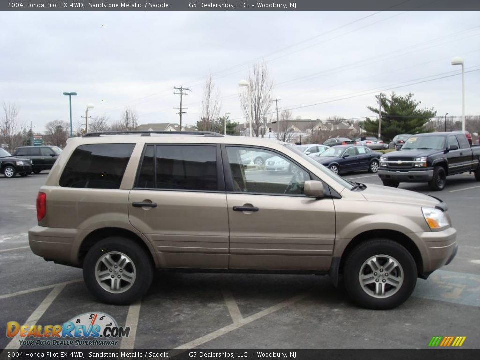 2004 Honda Pilot EX 4WD Sandstone Metallic / Saddle Photo #6