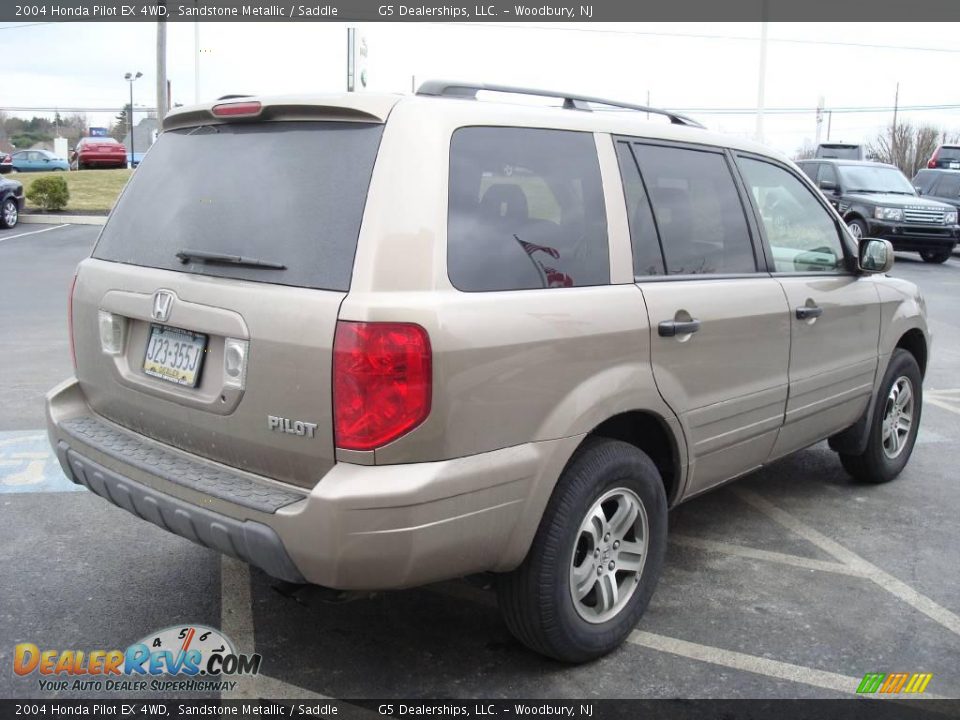 2004 Honda Pilot EX 4WD Sandstone Metallic / Saddle Photo #7
