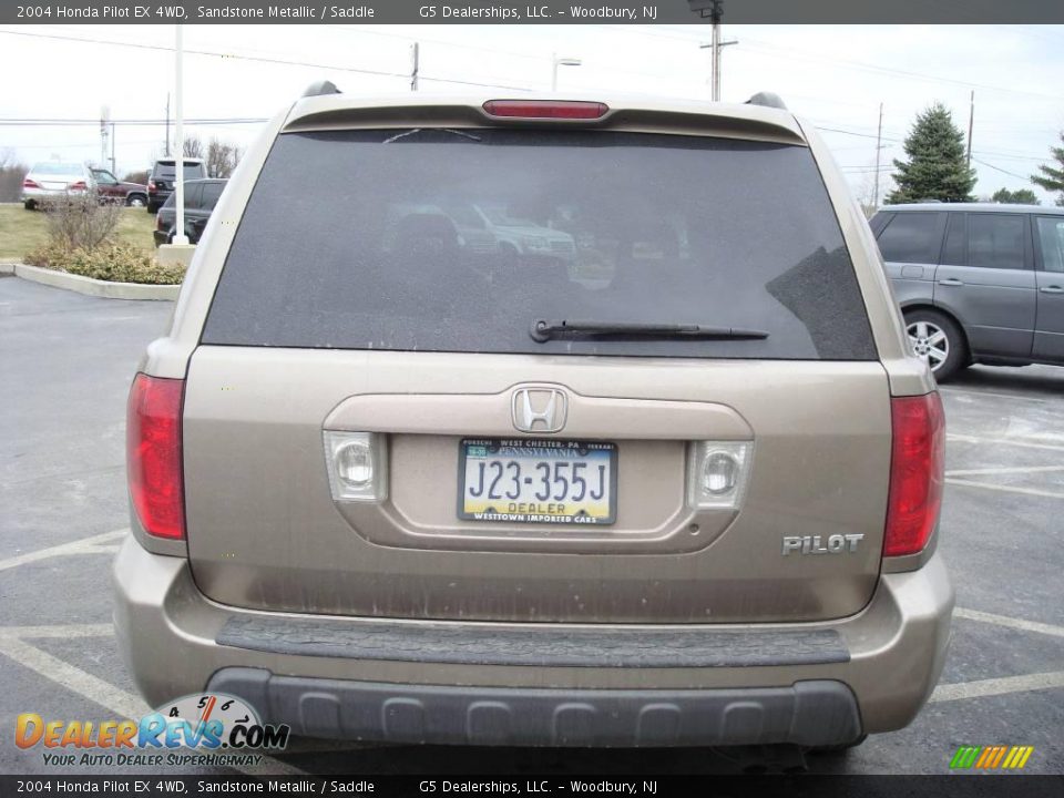 2004 Honda Pilot EX 4WD Sandstone Metallic / Saddle Photo #8