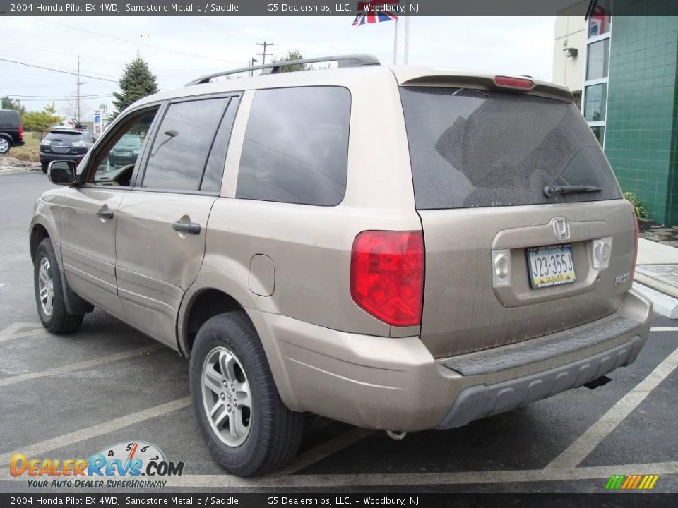 2004 Honda Pilot EX 4WD Sandstone Metallic / Saddle Photo #9