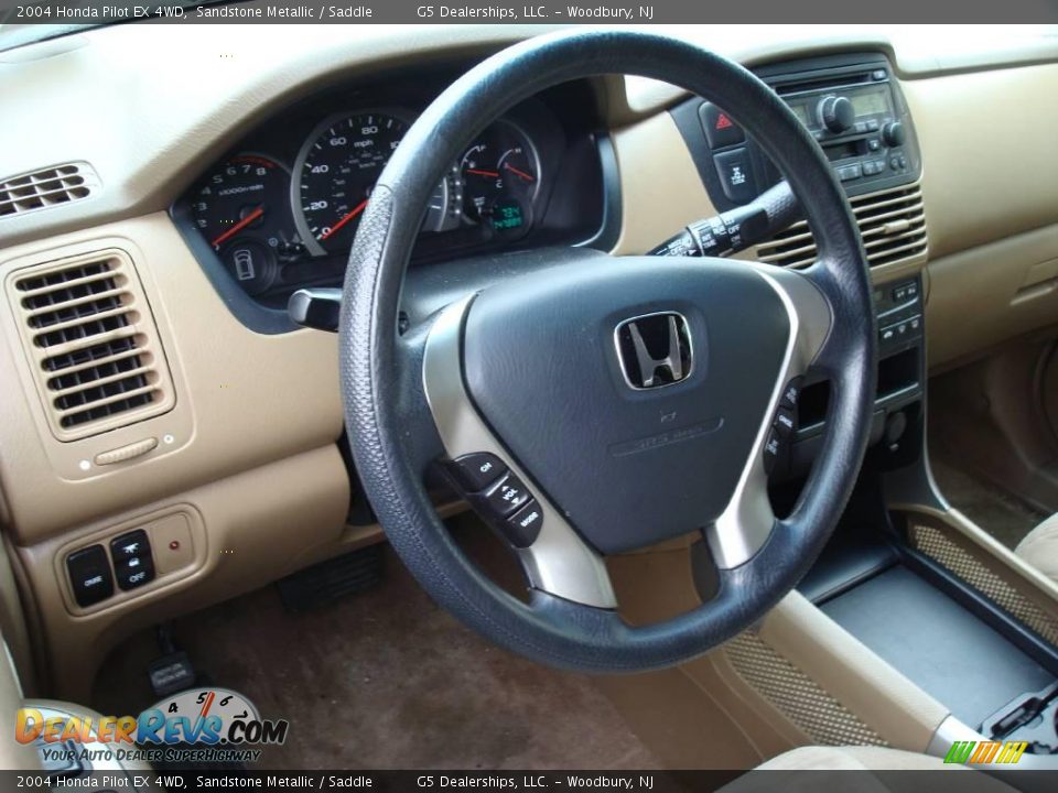 2004 Honda Pilot EX 4WD Sandstone Metallic / Saddle Photo #10