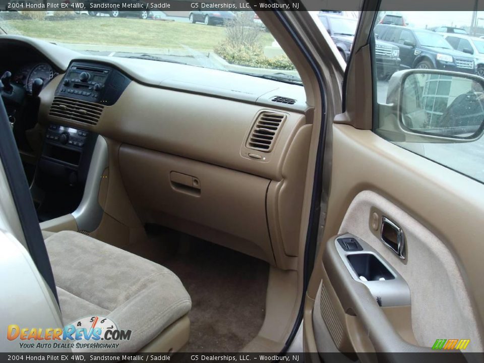 2004 Honda Pilot EX 4WD Sandstone Metallic / Saddle Photo #14