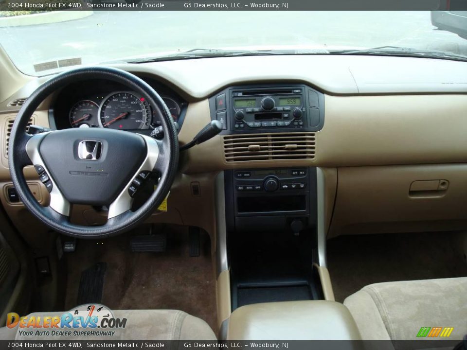 2004 Honda Pilot EX 4WD Sandstone Metallic / Saddle Photo #22