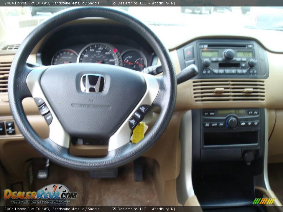 2004 Honda Pilot EX 4WD Sandstone Metallic / Saddle Photo #23