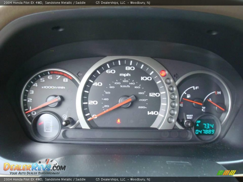 2004 Honda Pilot EX 4WD Sandstone Metallic / Saddle Photo #26