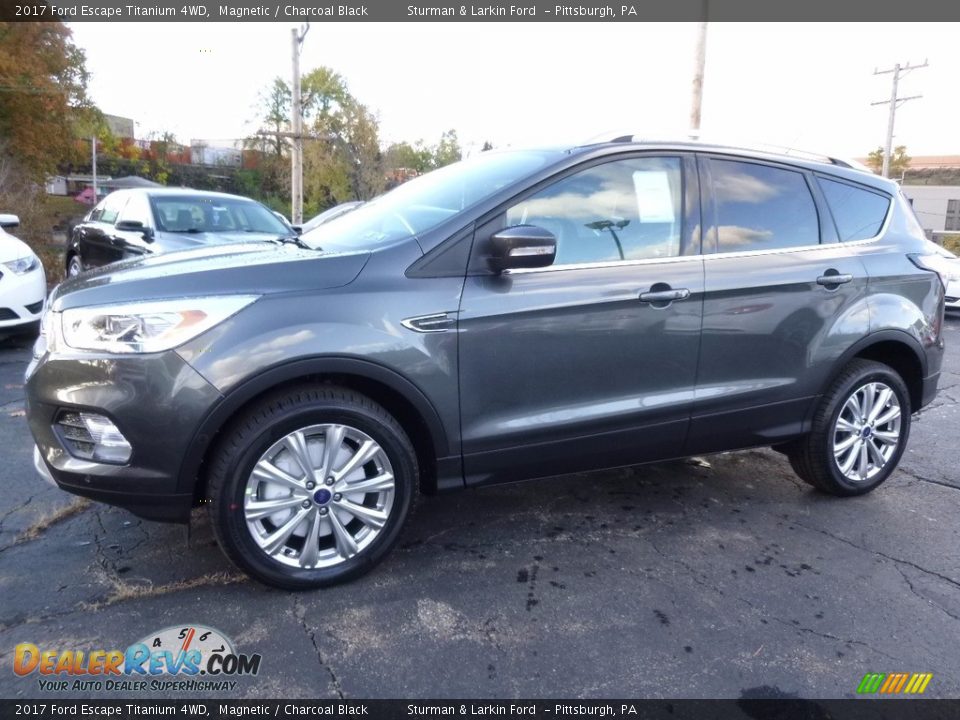 2017 Ford Escape Titanium 4WD Magnetic / Charcoal Black Photo #5