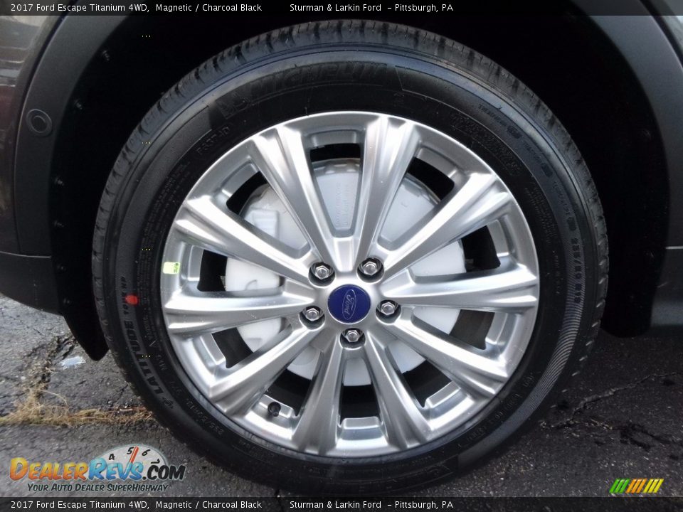 2017 Ford Escape Titanium 4WD Magnetic / Charcoal Black Photo #6