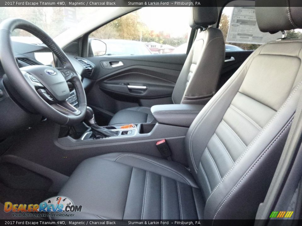 2017 Ford Escape Titanium 4WD Magnetic / Charcoal Black Photo #7