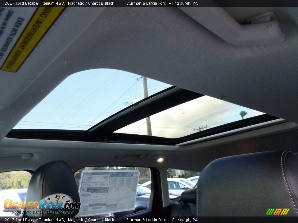 2017 Ford Escape Titanium 4WD Magnetic / Charcoal Black Photo #13