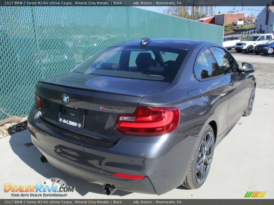 2017 BMW 2 Series M240i xDrive Coupe Mineral Grey Metallic / Black Photo #4