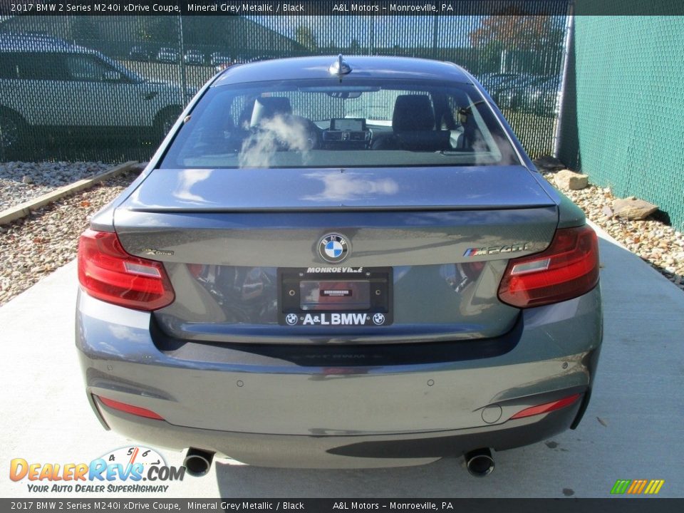 2017 BMW 2 Series M240i xDrive Coupe Mineral Grey Metallic / Black Photo #10