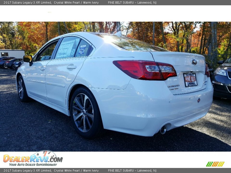 2017 Subaru Legacy 3.6R Limited Crystal White Pearl / Warm Ivory Photo #4