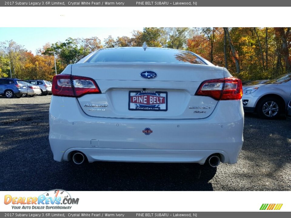 2017 Subaru Legacy 3.6R Limited Crystal White Pearl / Warm Ivory Photo #5