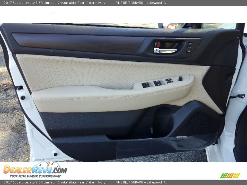 2017 Subaru Legacy 3.6R Limited Crystal White Pearl / Warm Ivory Photo #6