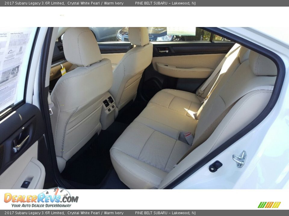 2017 Subaru Legacy 3.6R Limited Crystal White Pearl / Warm Ivory Photo #8