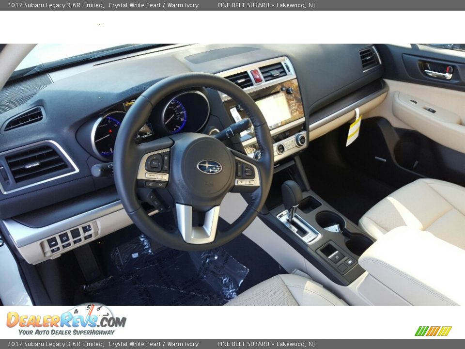 2017 Subaru Legacy 3.6R Limited Crystal White Pearl / Warm Ivory Photo #9