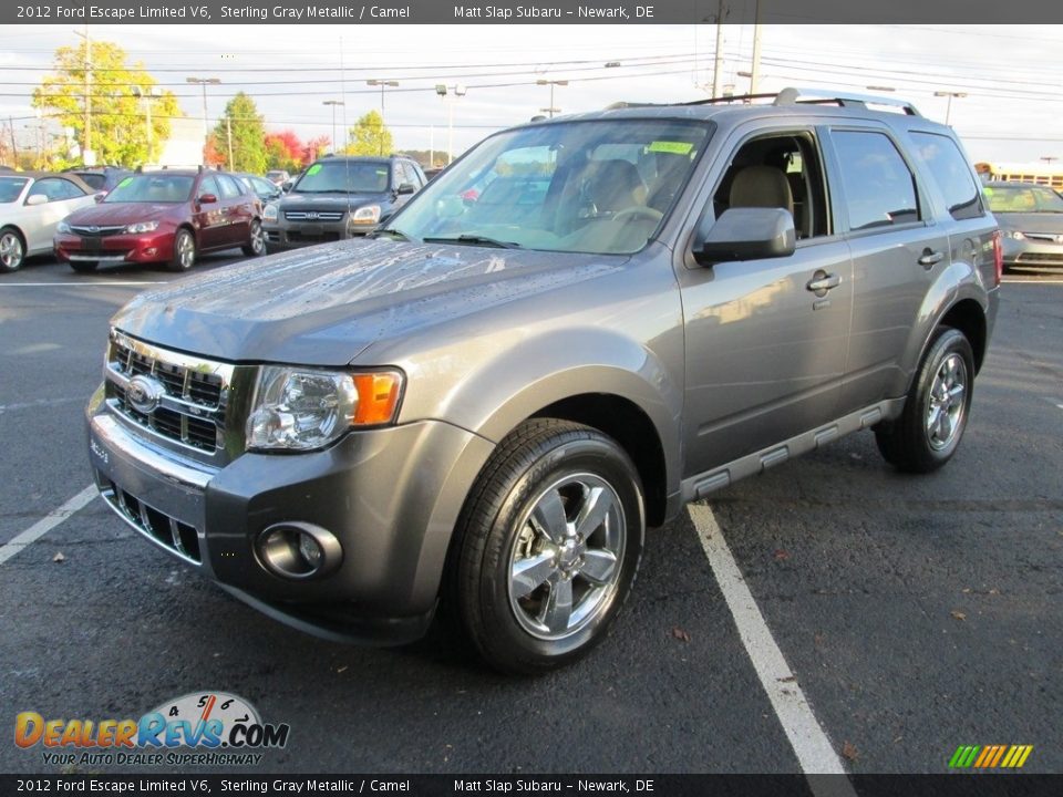 2012 Ford Escape Limited V6 Sterling Gray Metallic / Camel Photo #2
