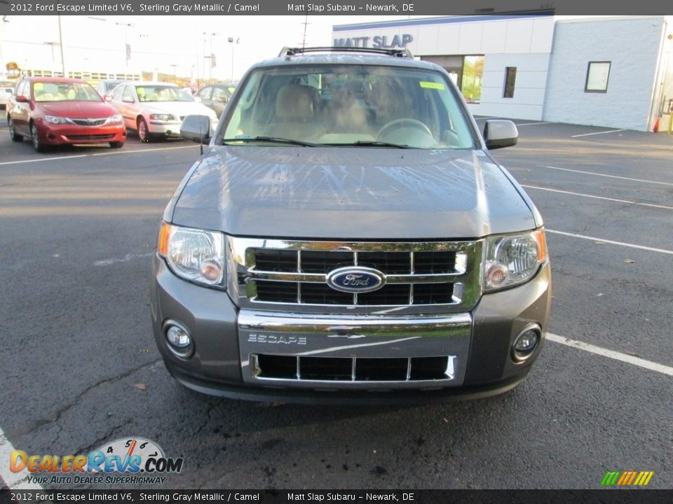 2012 Ford Escape Limited V6 Sterling Gray Metallic / Camel Photo #3