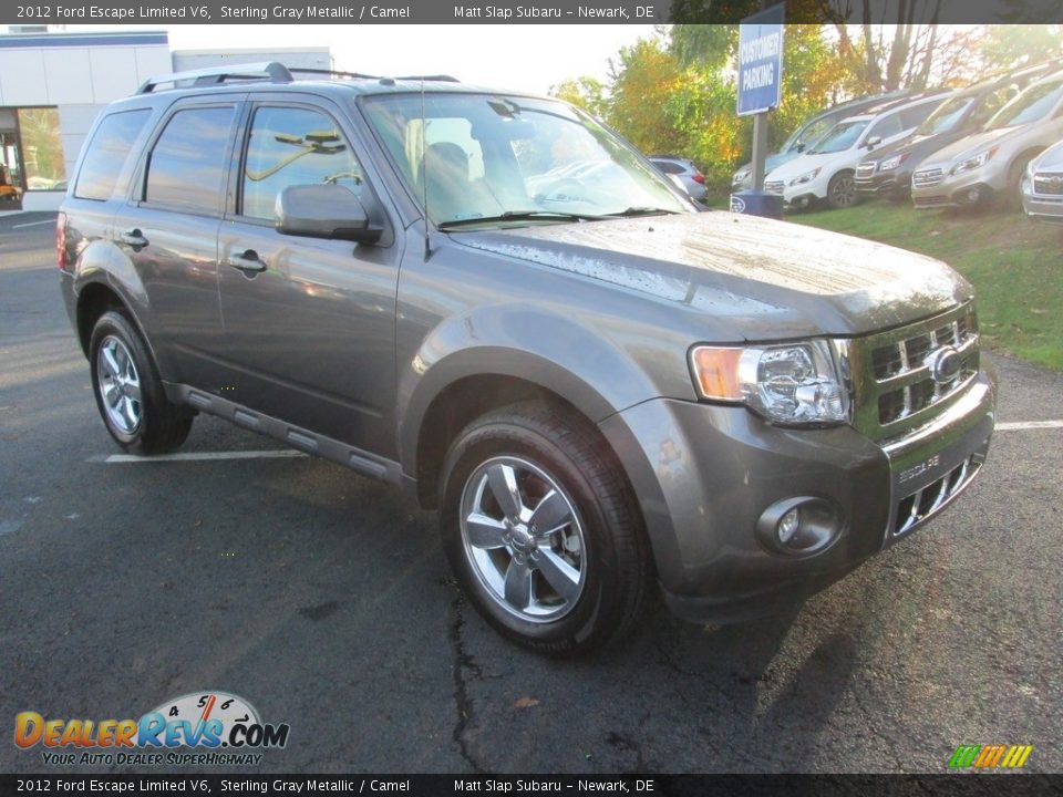 2012 Ford Escape Limited V6 Sterling Gray Metallic / Camel Photo #4