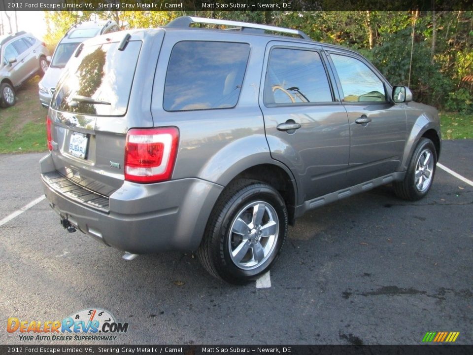 2012 Ford Escape Limited V6 Sterling Gray Metallic / Camel Photo #6