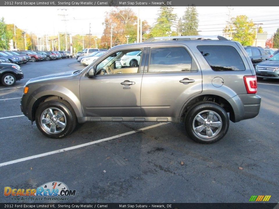 2012 Ford Escape Limited V6 Sterling Gray Metallic / Camel Photo #9